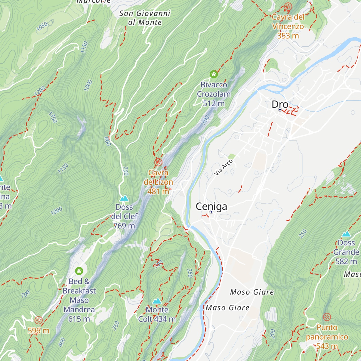 Agritur Maso Lizzone map