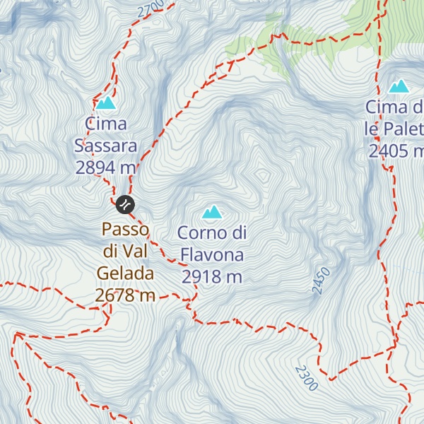 Map of Corno di Flavona