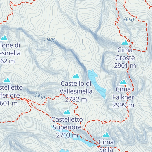 Map of Castello di Vallesinella