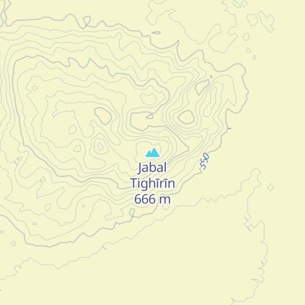 Map of Jabal Tighīrīn
