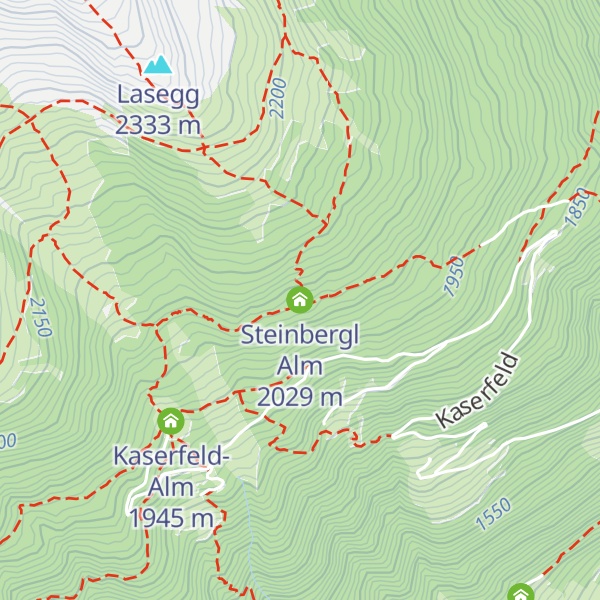 Map of Steinbergl Alm