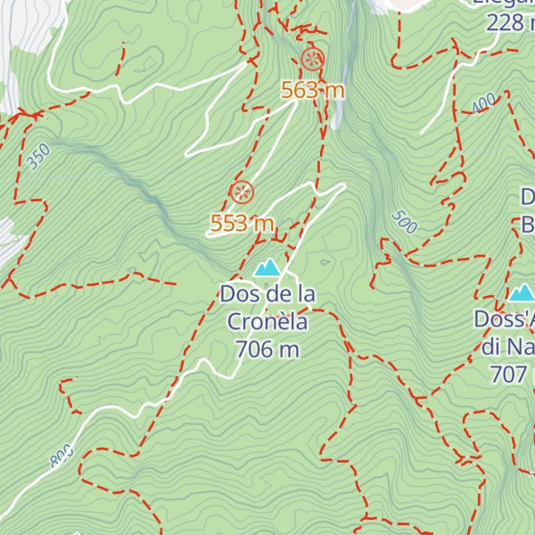 Map of Dos de la Cronèla