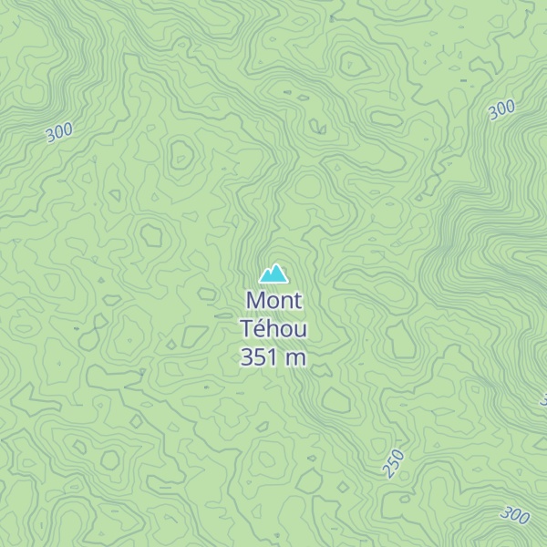 Map of Mont Téhou
