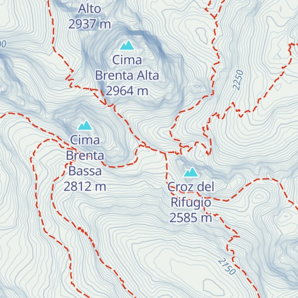 Map of Rifugio Tommaso Pedrotti