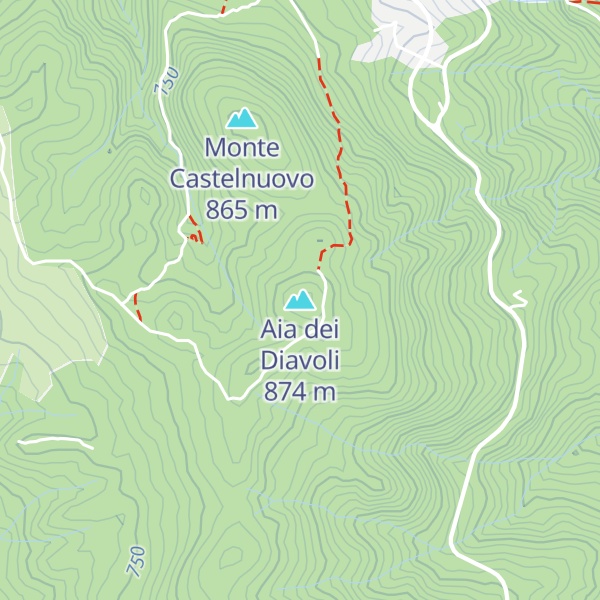 Map of Aia dei Diavoli