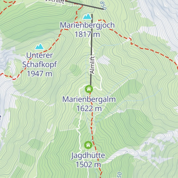 Map of Marienbergalm