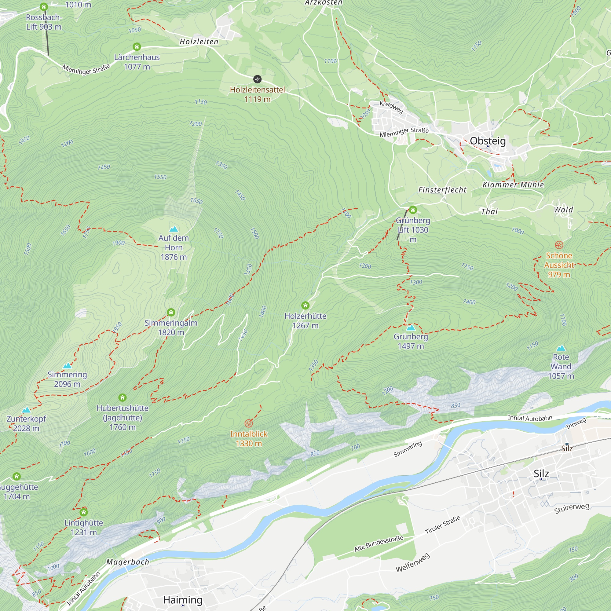 Holzerhütte map