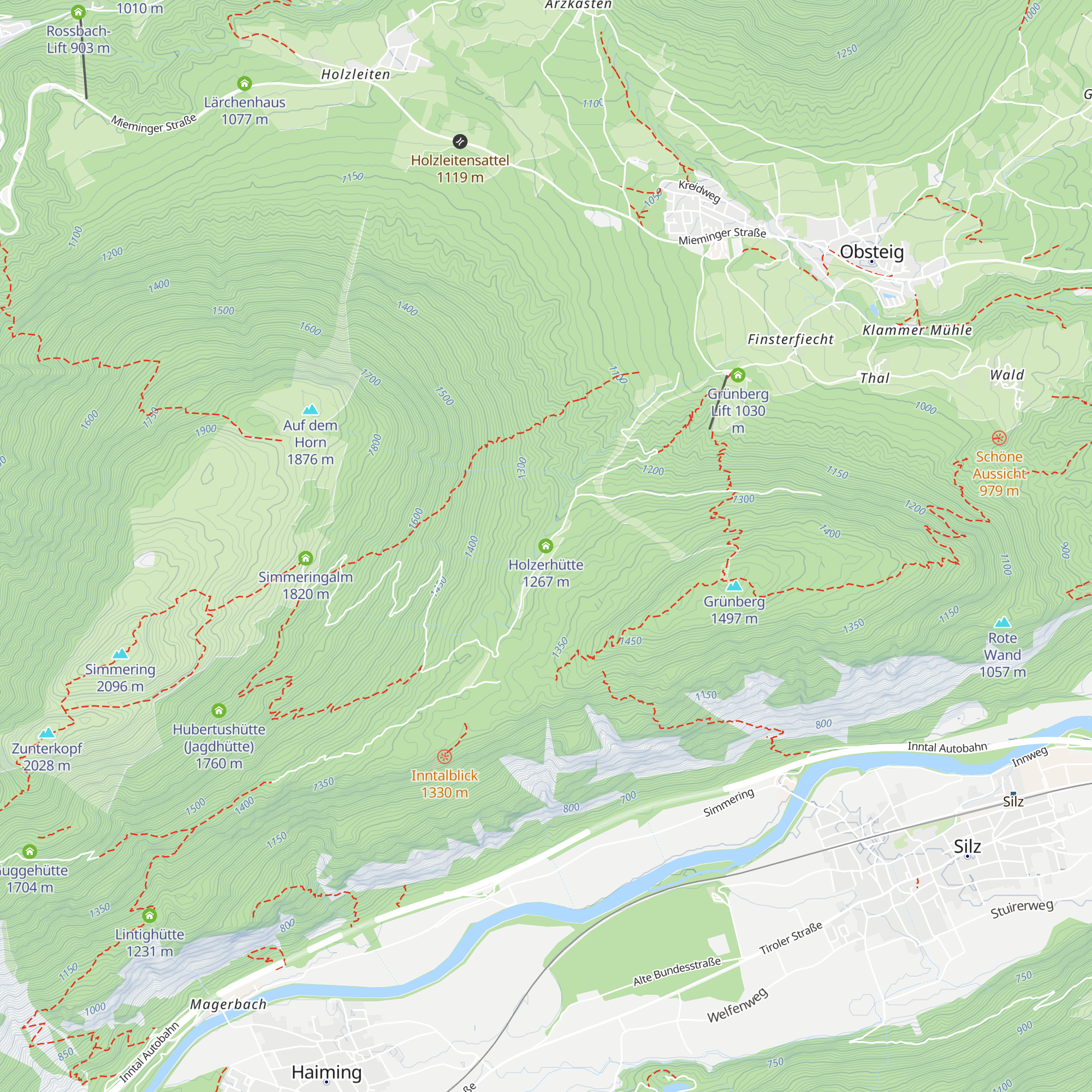 Holzerhütte map