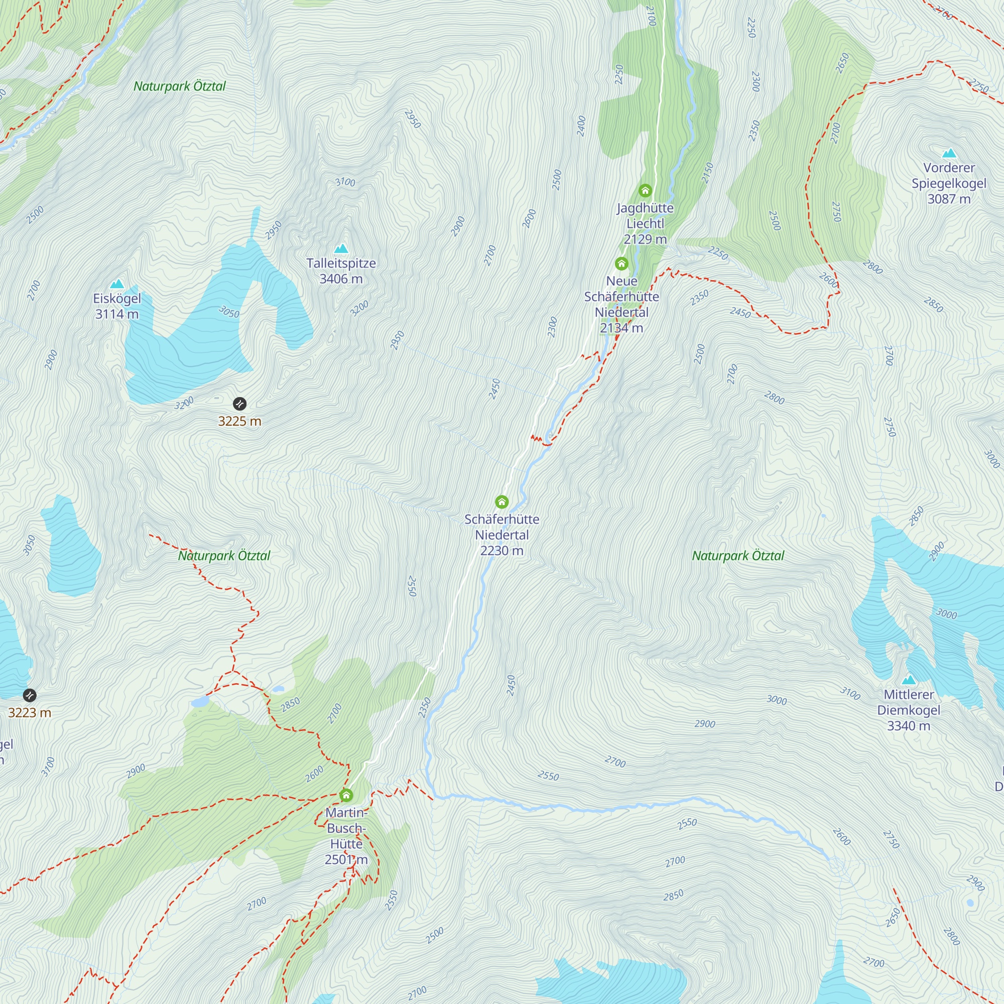 Schäferhütte Niedertal map