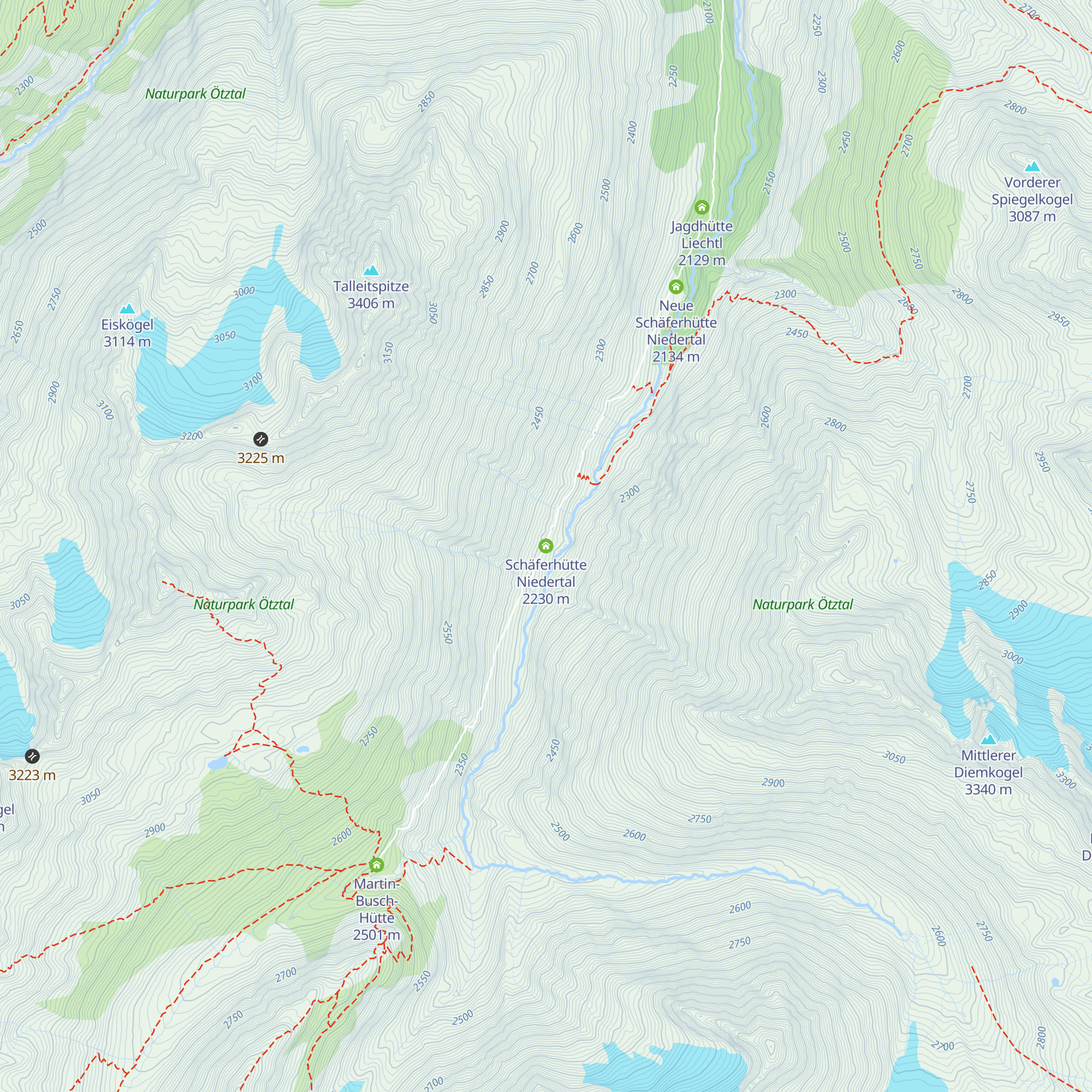 Schäferhütte Niedertal map