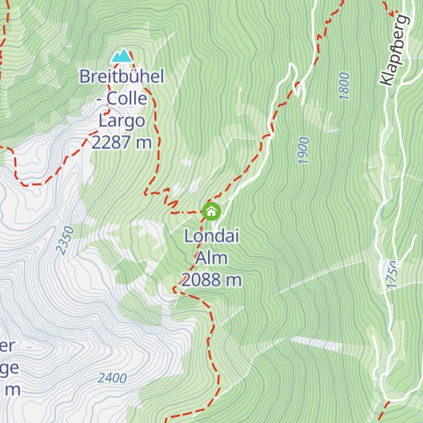 Map of Londai Alm