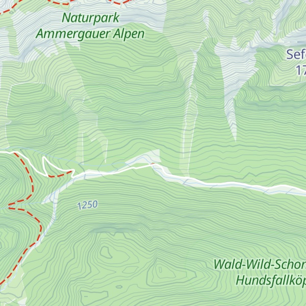 Map of Sägertal Dienst-Hütte