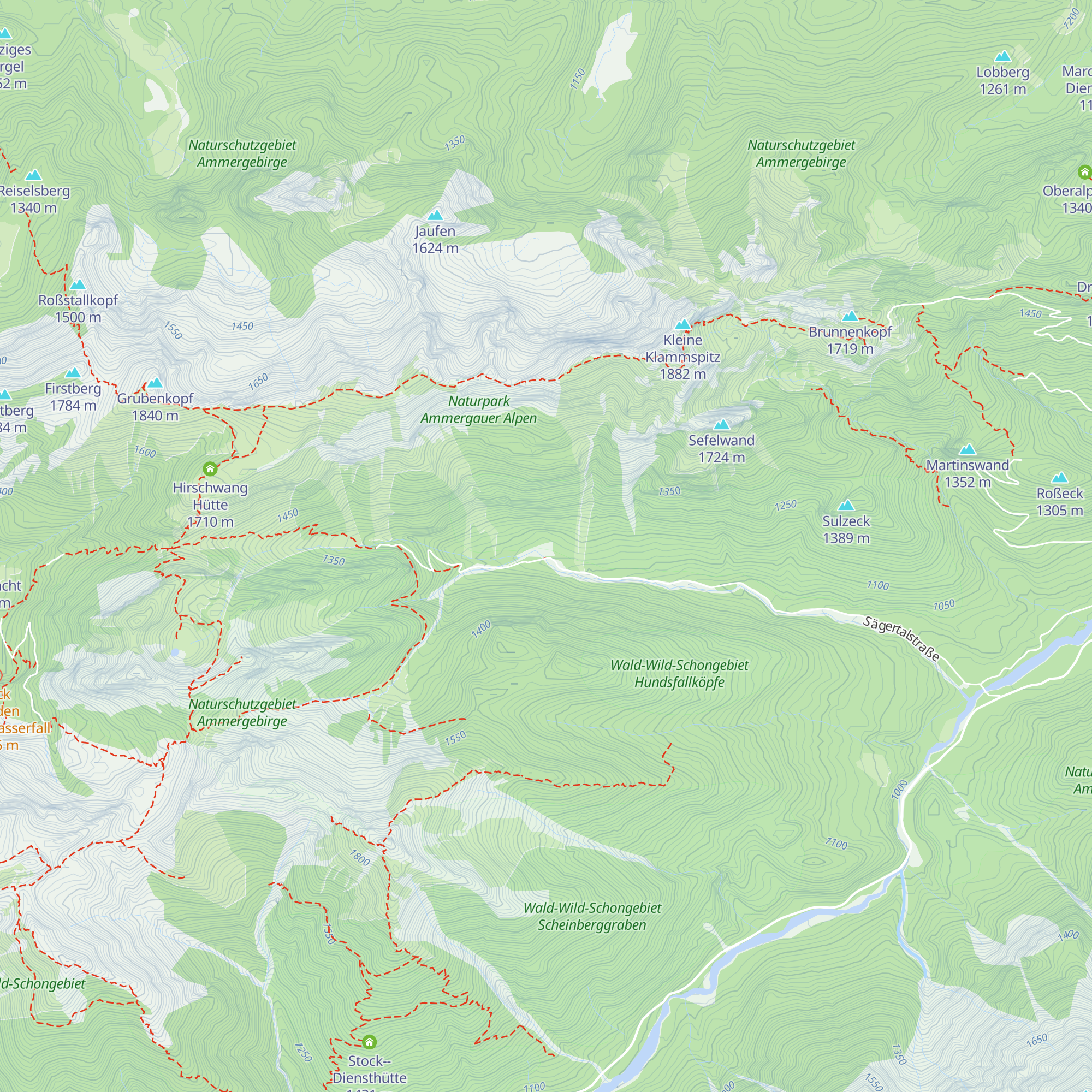 Sägertal Dienst-Hütte map
