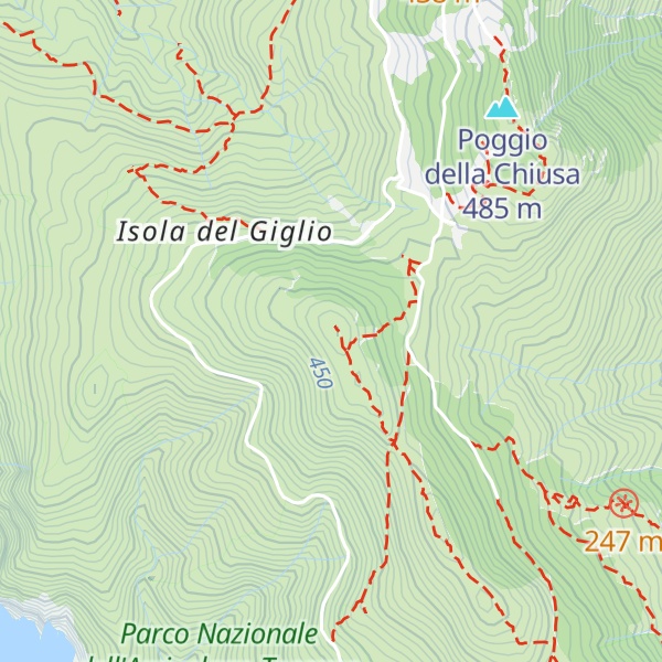 Map of Poggio della Pagana