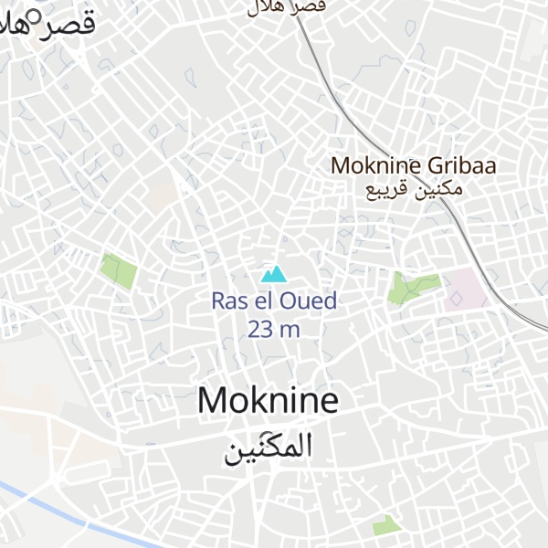 Map of Ras el Oued