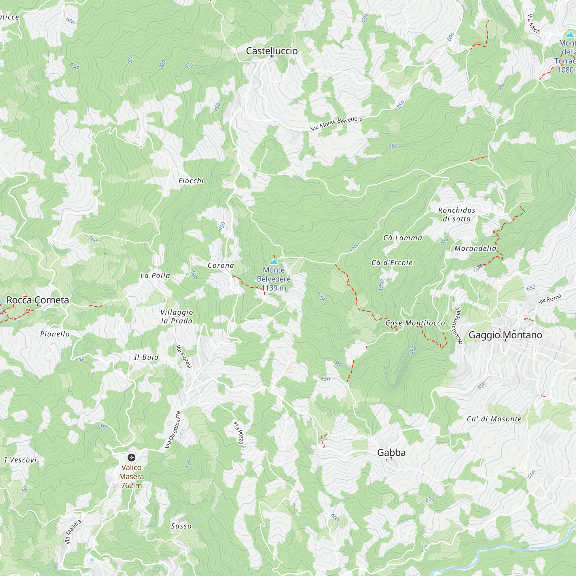 Capanna map