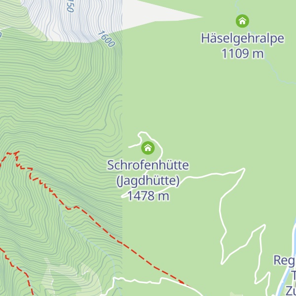 Map of Schrofenhütte (Jagdhütte)