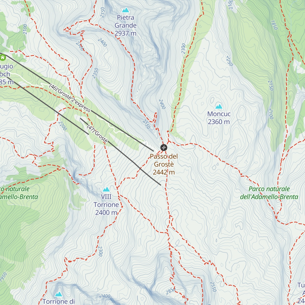 Rifugio Stoppani map