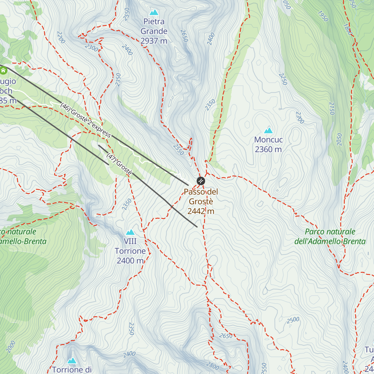Rifugio Stoppani map