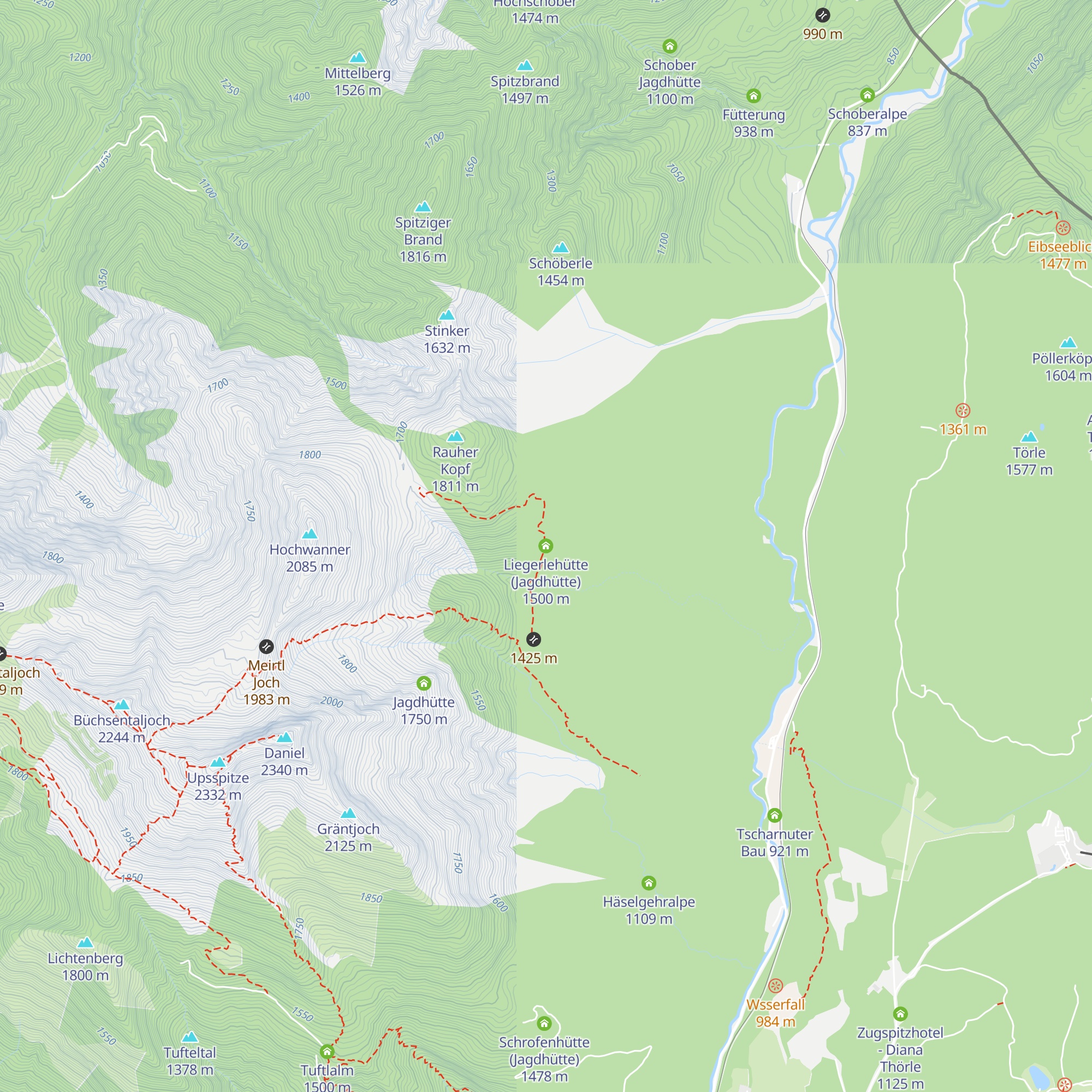 Liegerlehütte (Jagdhütte) map
