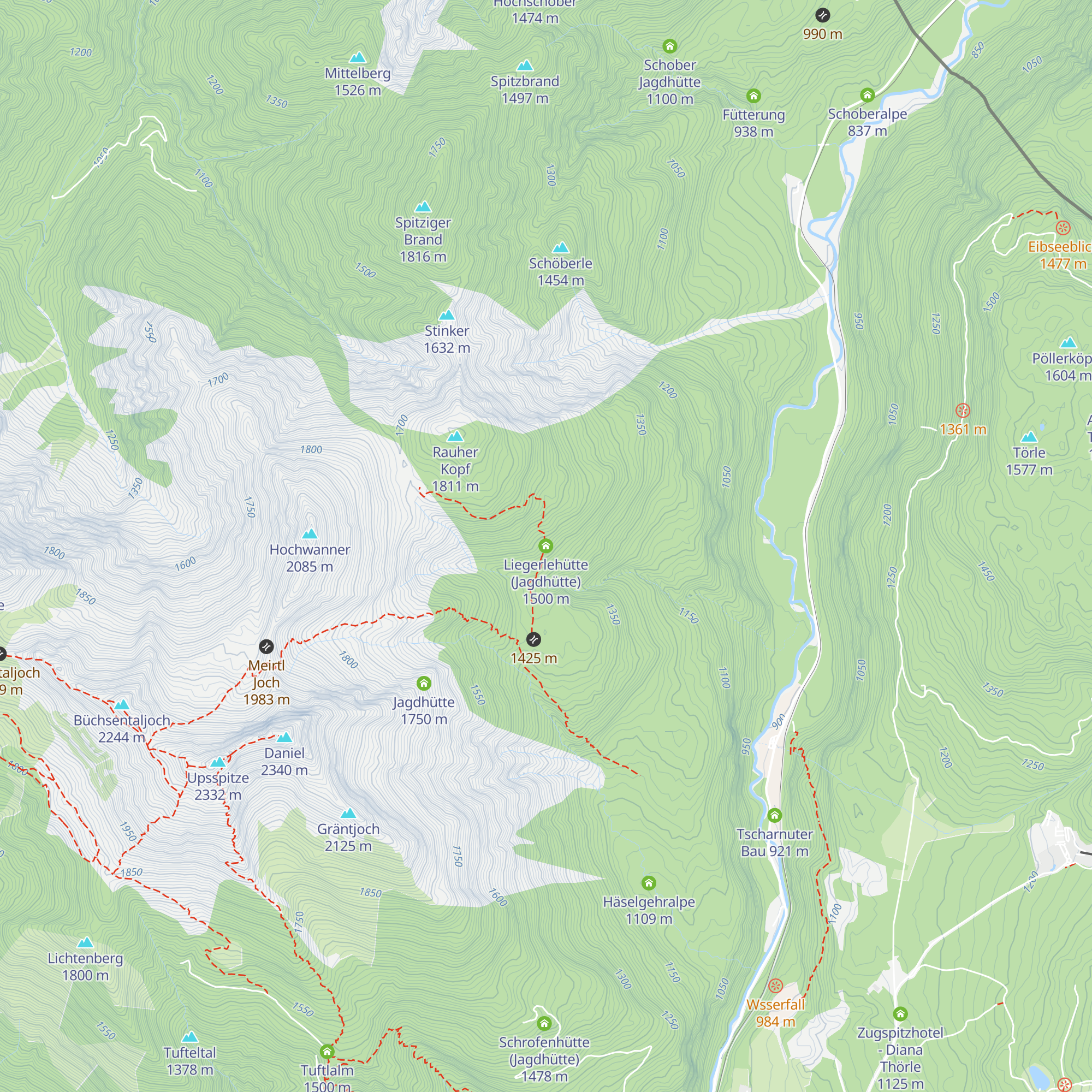 Liegerlehütte (Jagdhütte) map