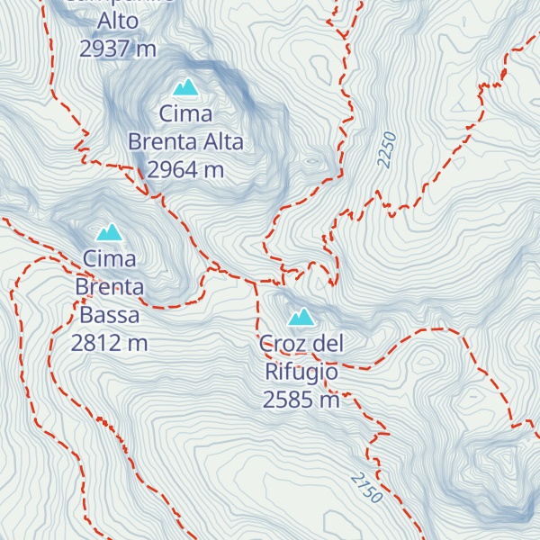 Map of Rifugio Tosa