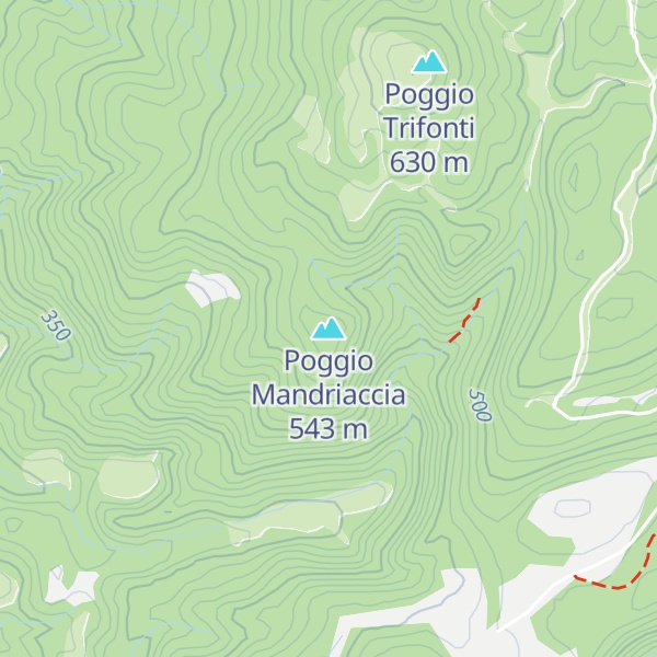 Map of Poggio Mandriaccia