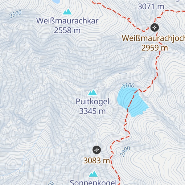 Map of Puitkogel