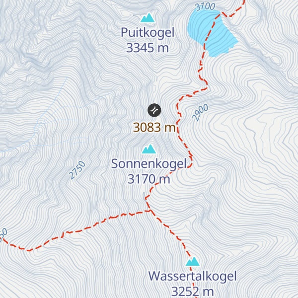 Map of Sonnenkogel