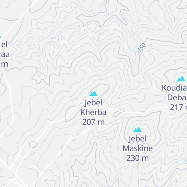 Map of Jebel Kherba
