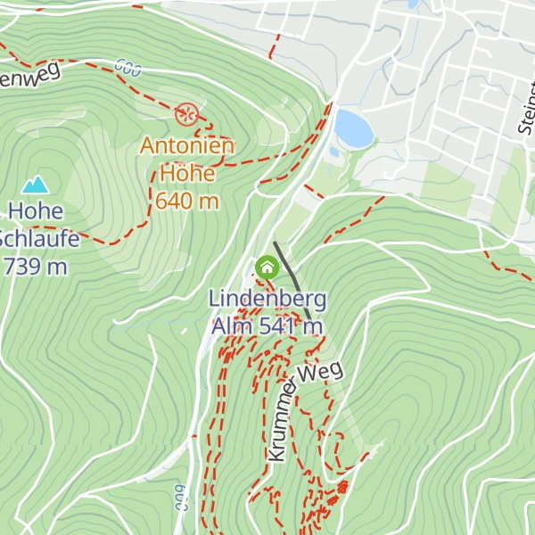 Map of Lindenberg Alm