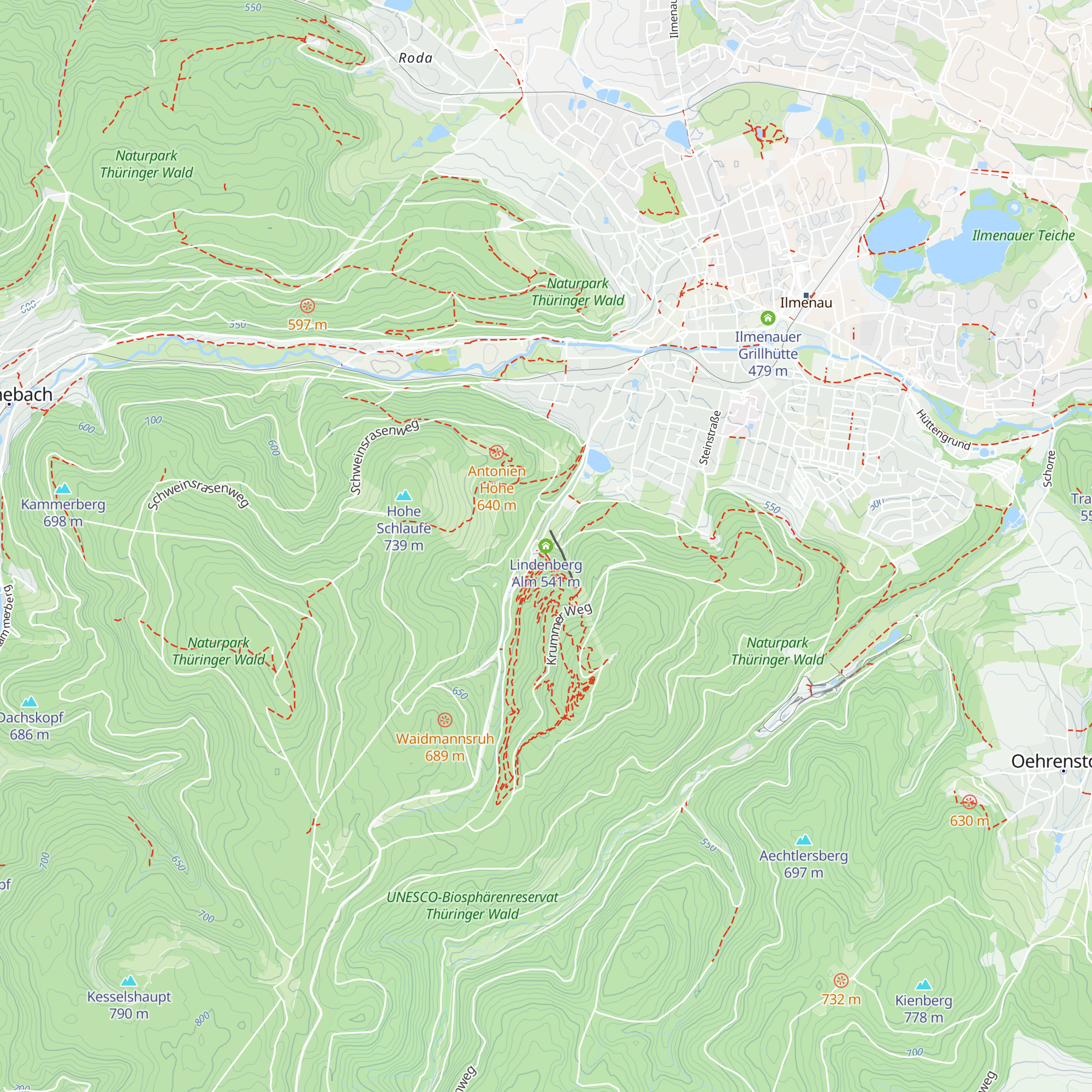 Lindenberg Alm map