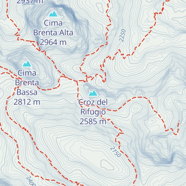 Map of Croz del Rifugio