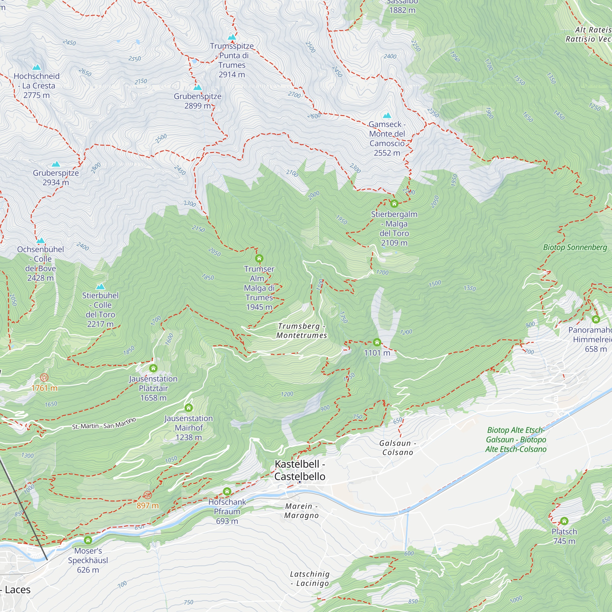 Hofschank Ortl map