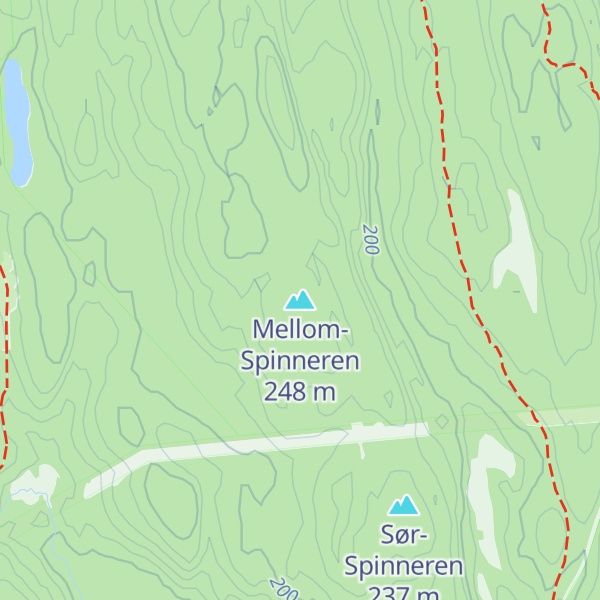 Map of Mellom-Spinneren