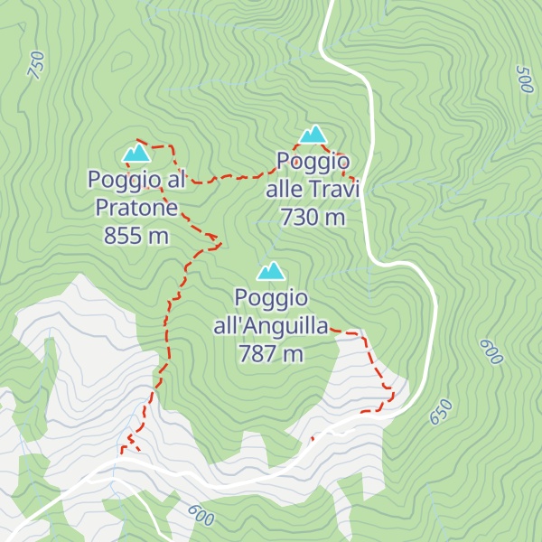 Map of Poggio all'Anguilla