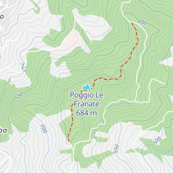 Map of Poggio Le Franate