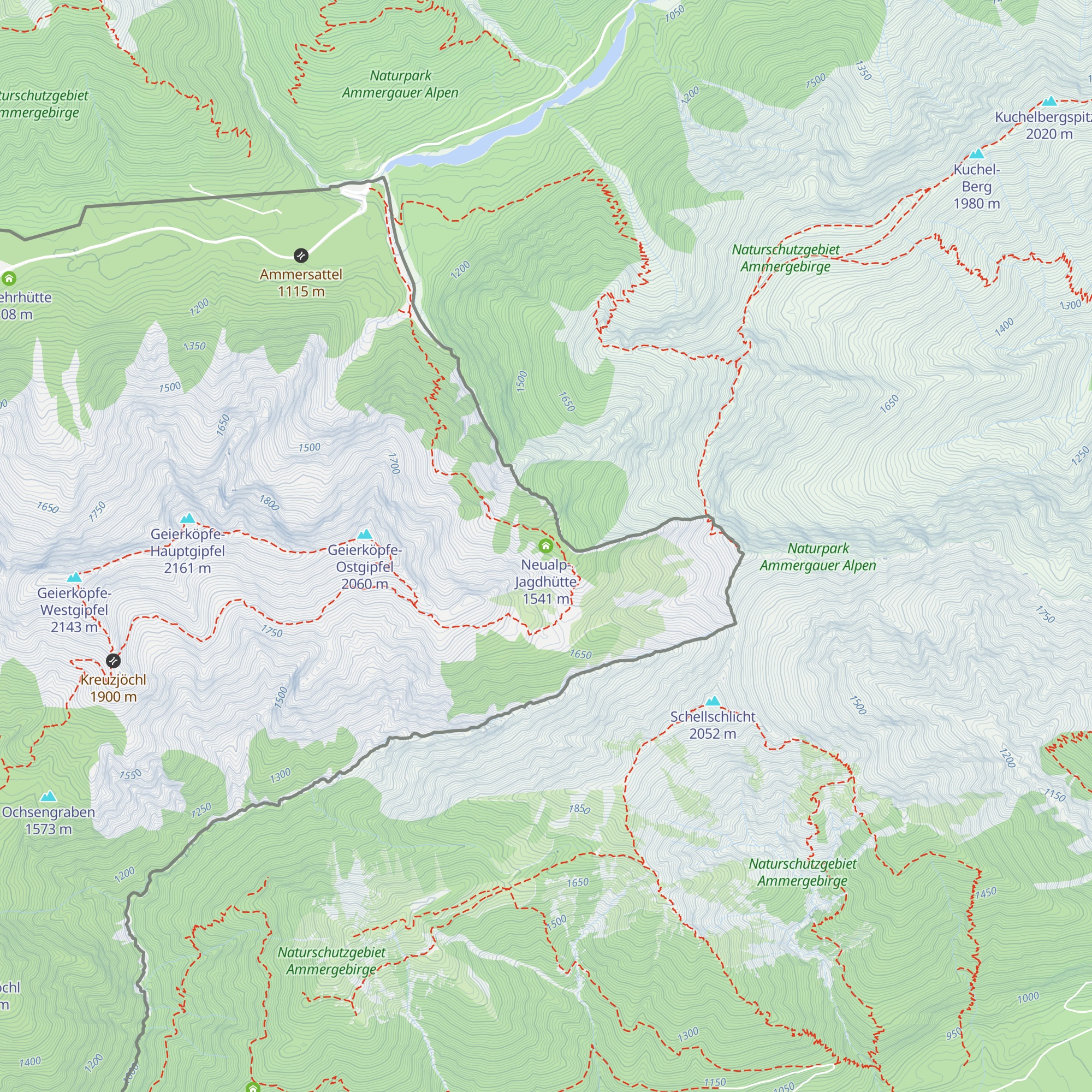 Neualp-Jagdhütte map