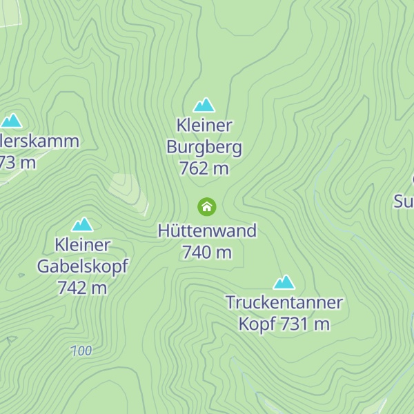 Map of Hüttenwand