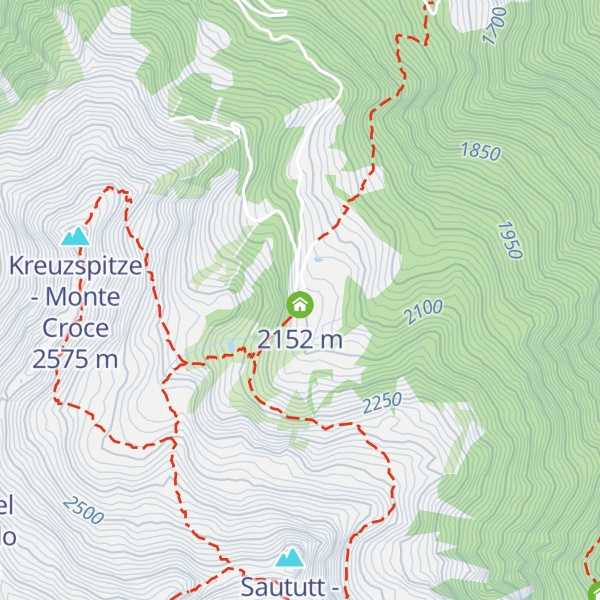 Map of Klosteralm - Malga del Convento