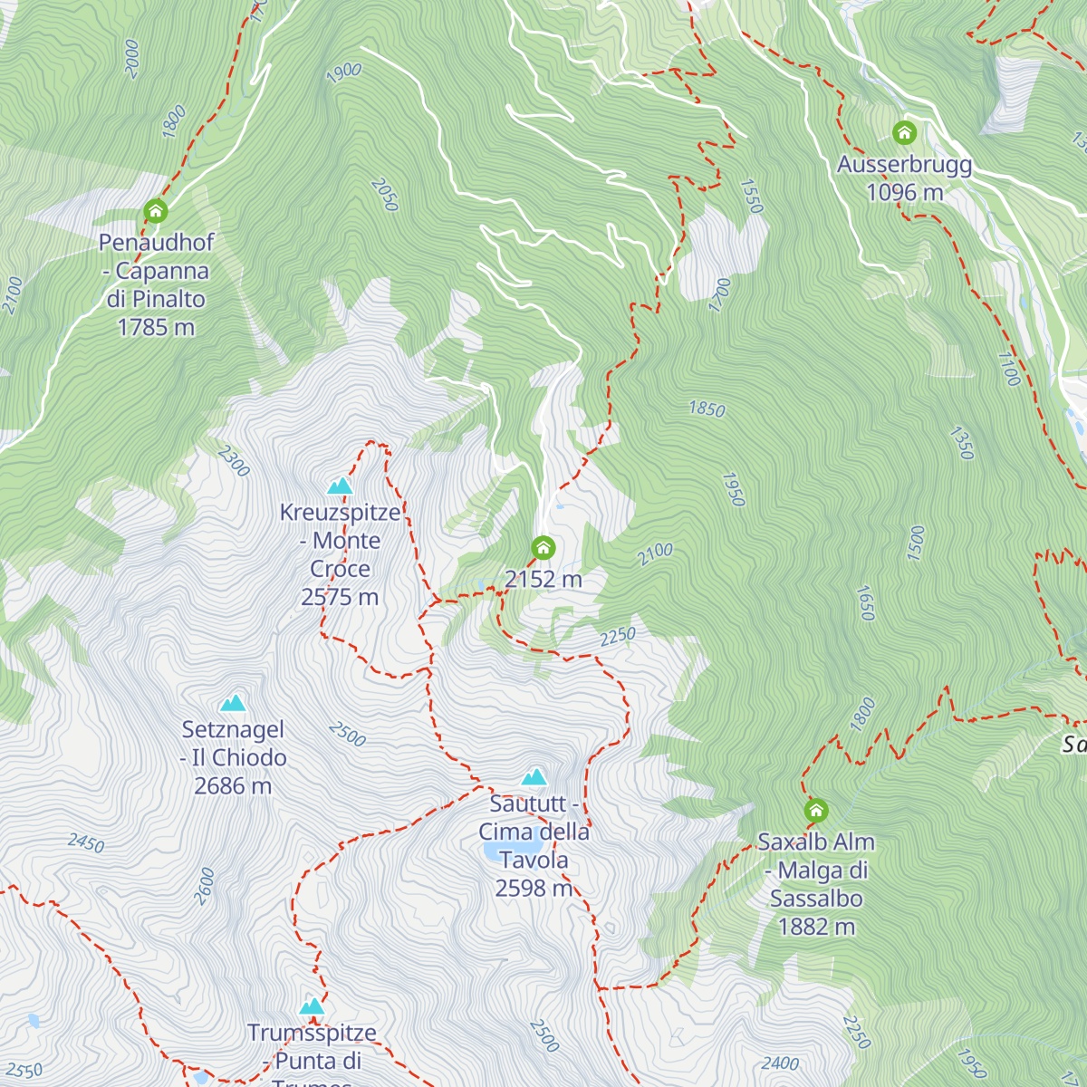 Klosteralm - Malga del Convento map