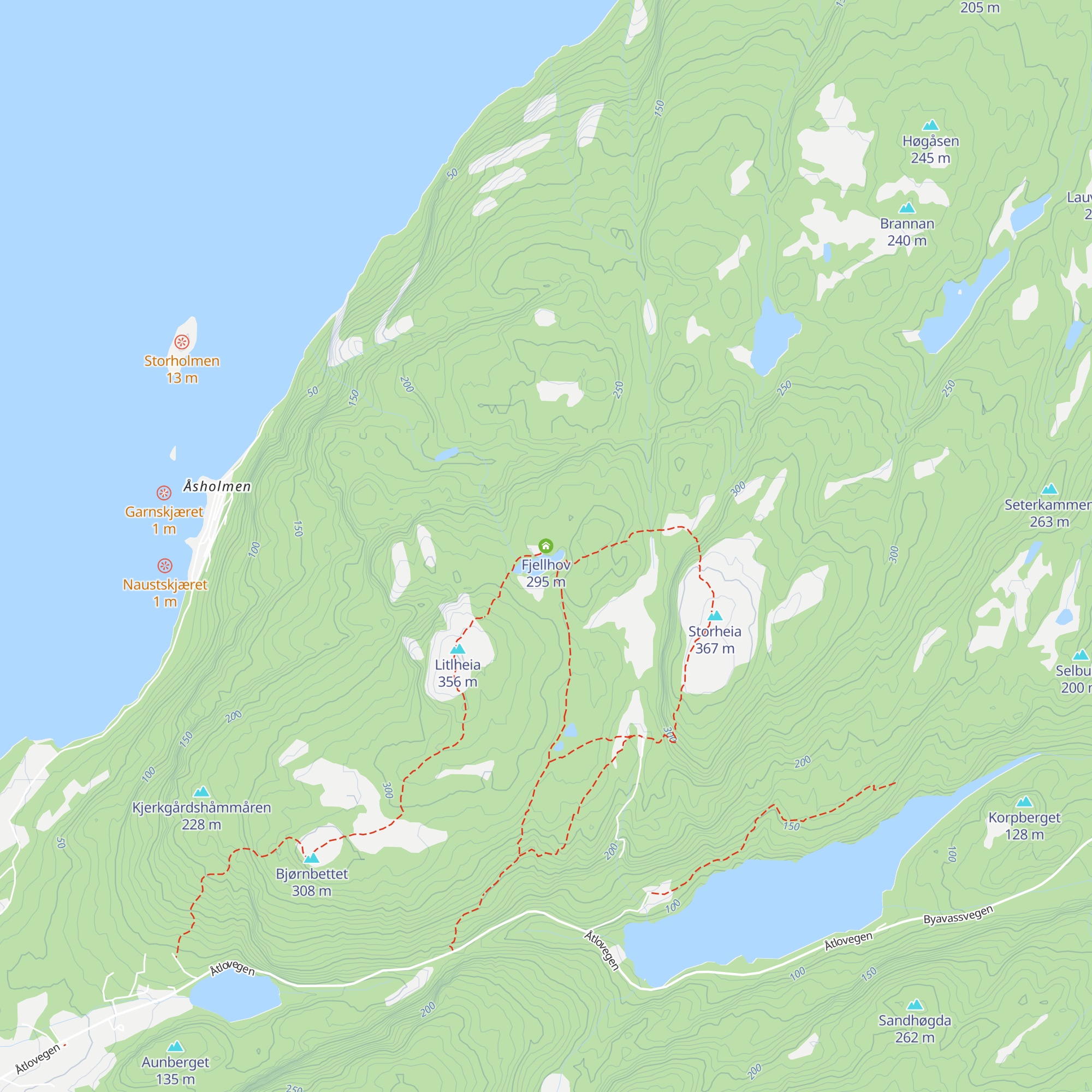 Fjellhov map
