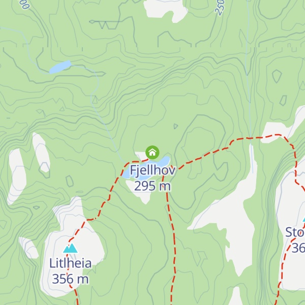 Map of Fjellhov