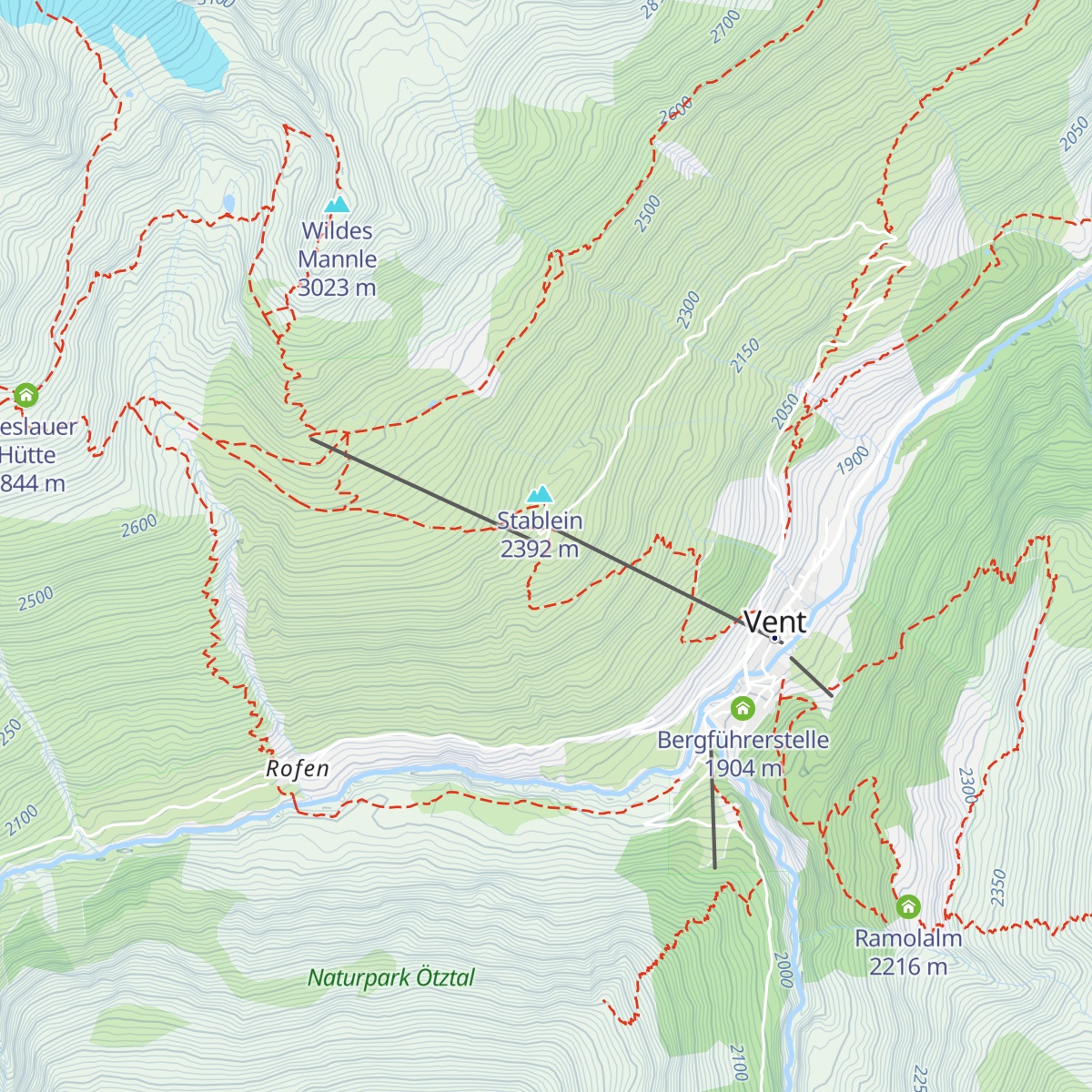Panoramarestaurant Stablein map