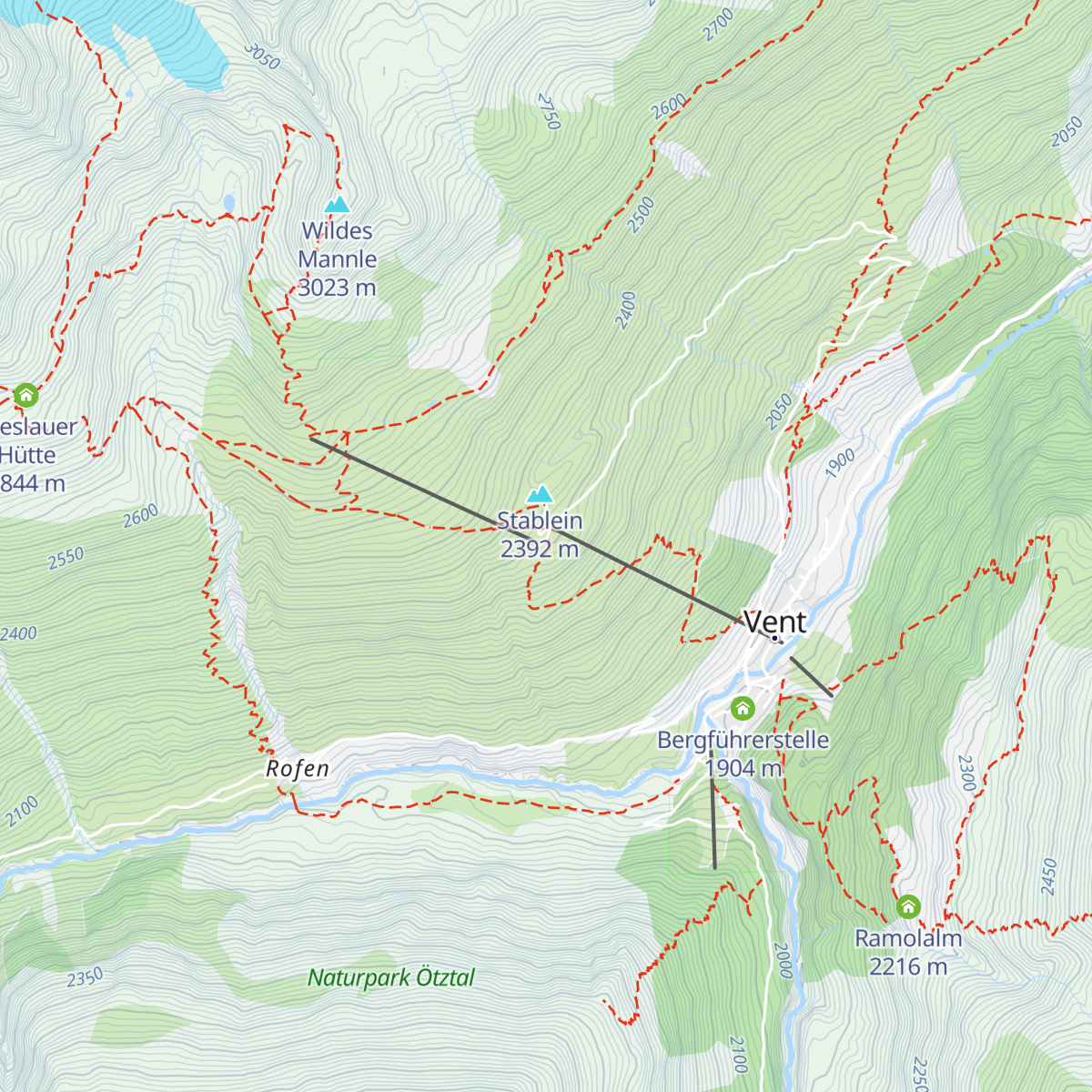 Panoramarestaurant Stablein map