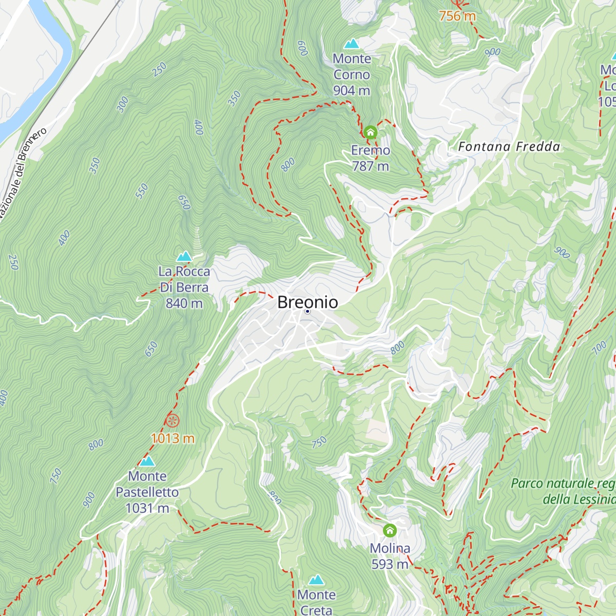 Malga de Sora map