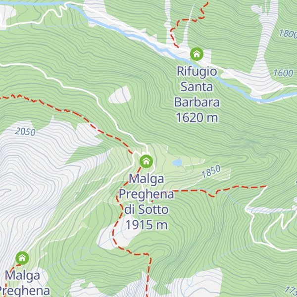 Map of Malga Preghena di Sotto
