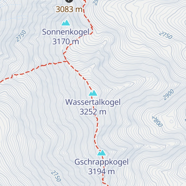 Map of Wassertalkogel