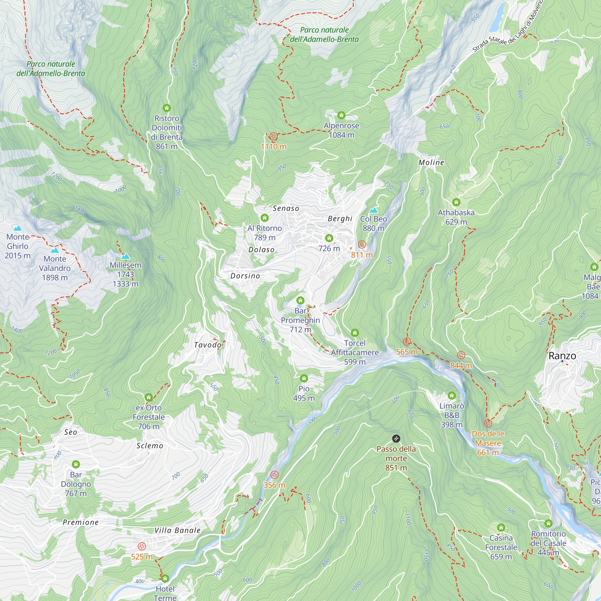 Bar Promeghin map