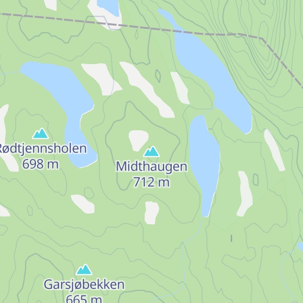 Map of Midthaugen